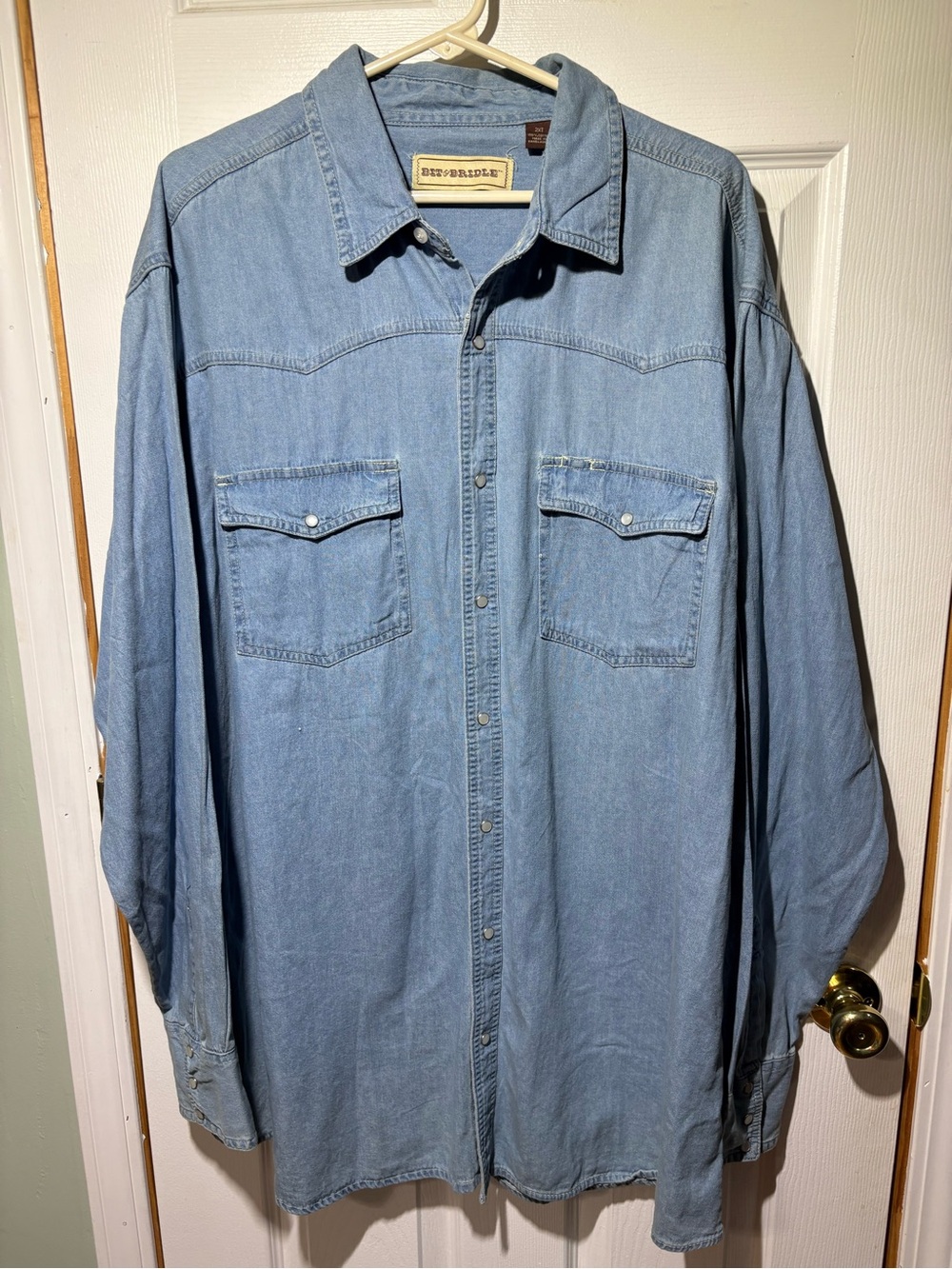 Bit & Bridle Light Blue Denim Shirt